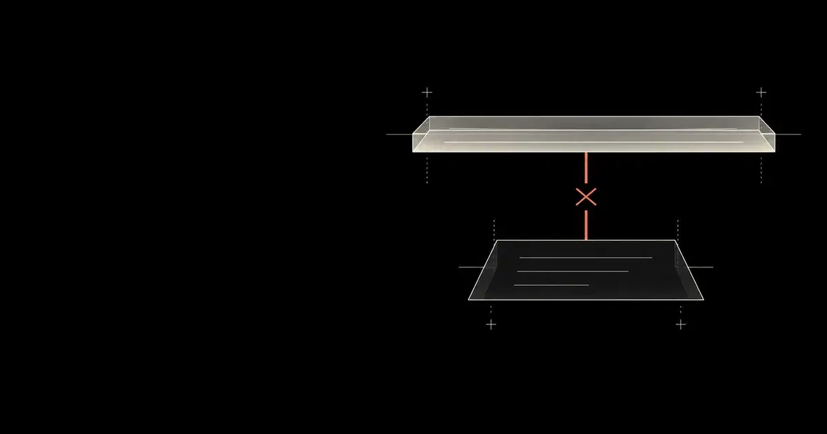 A continuous session ribbon above a detached workspace sheet illustrates their separate lifetimes