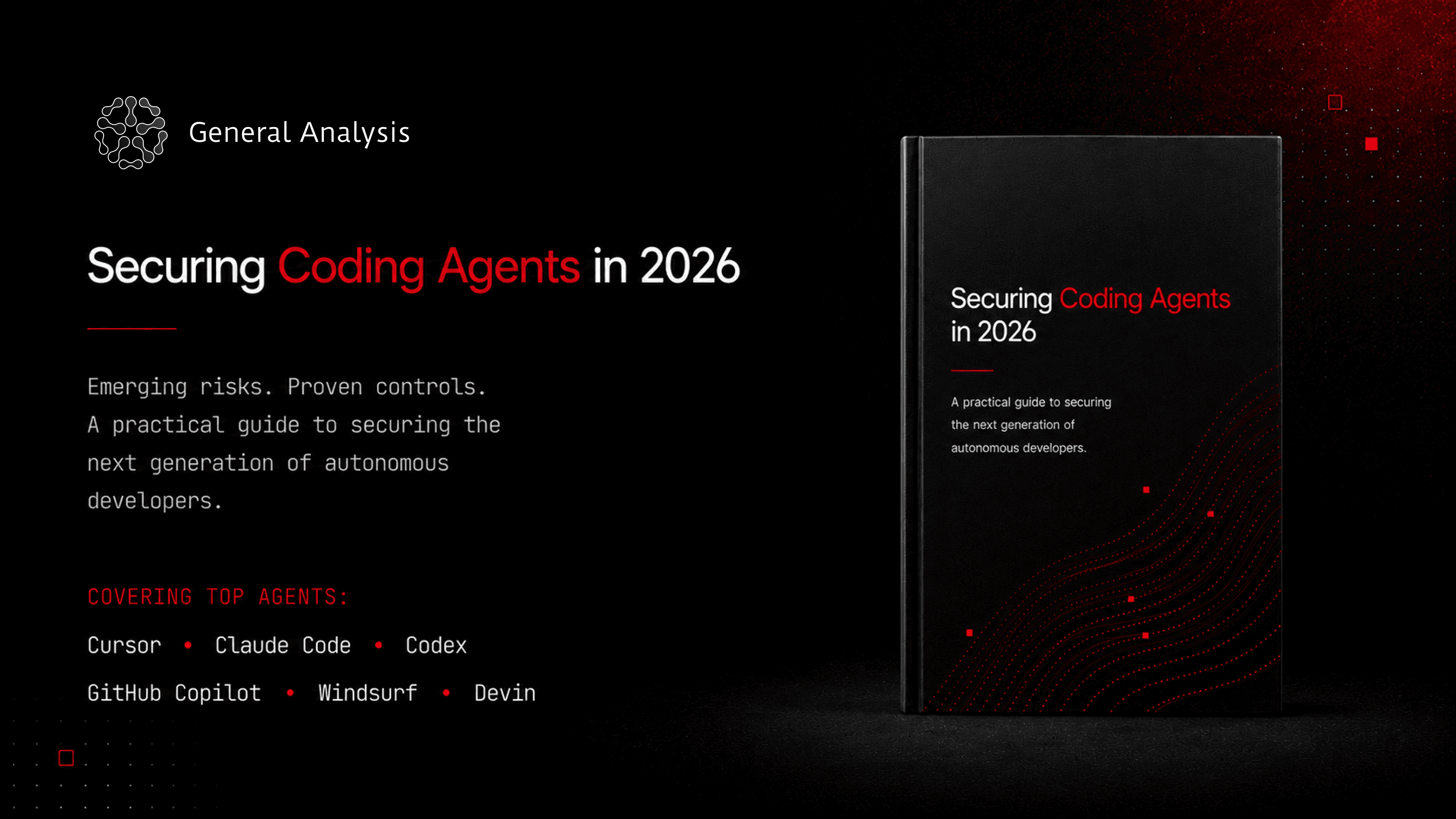 General Analysis cover artwork for securing coding agents