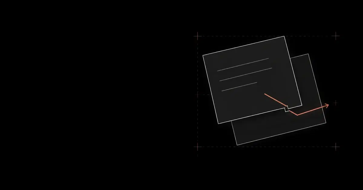 A preview sheet exposes an underlying file through a gap in its boundary
