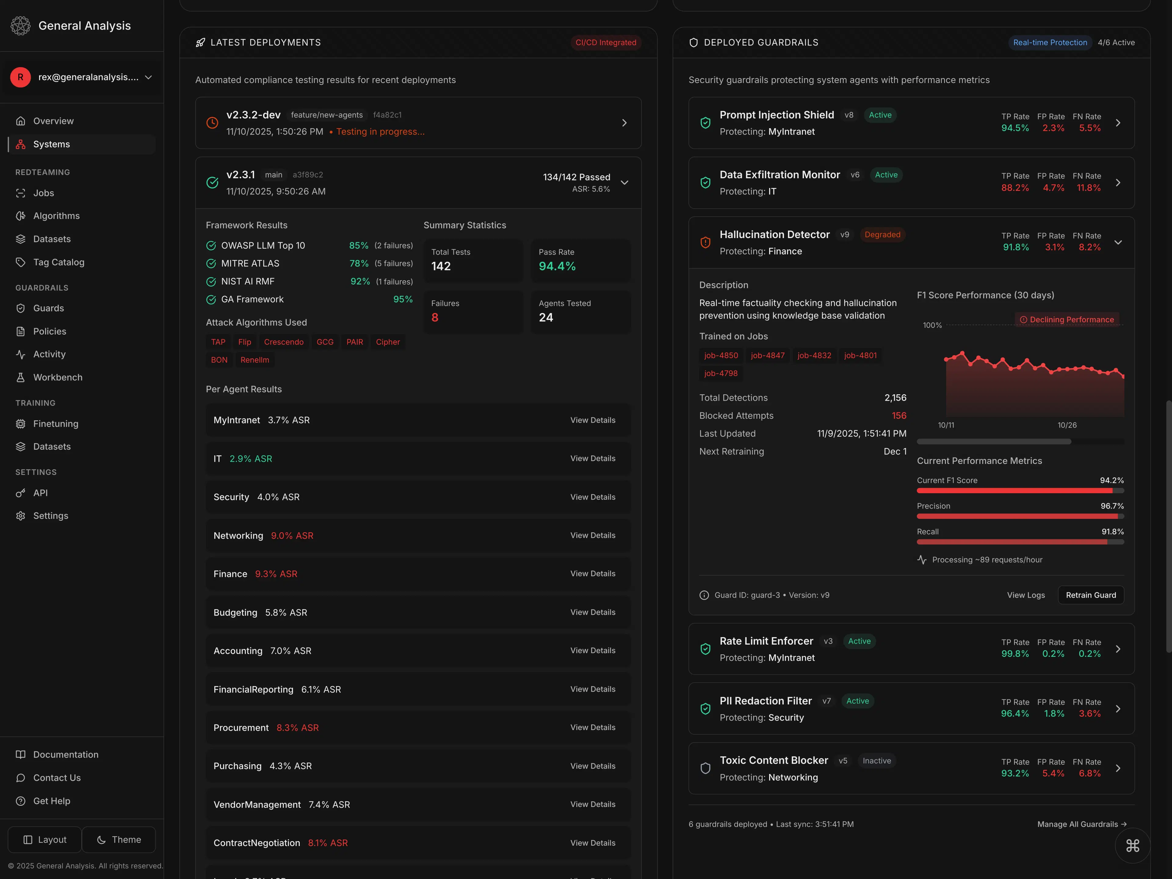 Multi-component pipeline map with risk annotations