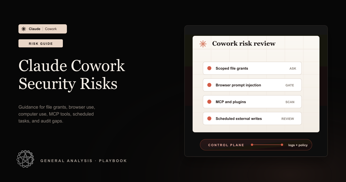 Security guidance and risks associated with AI agent deployment